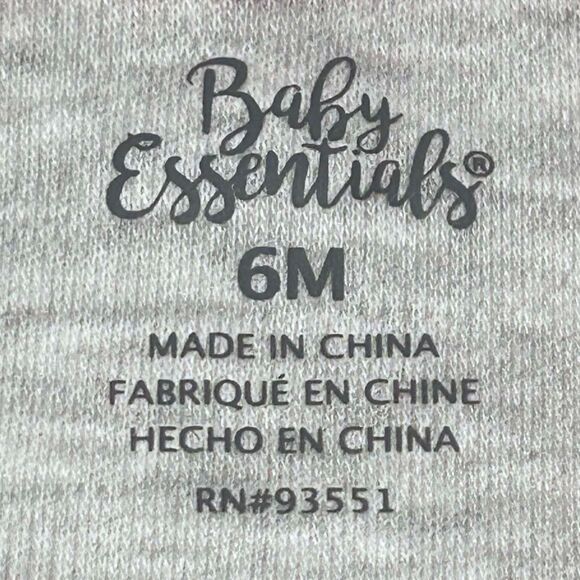 Baby Essentials Boys "Santa's Little Helper" Footie Pajamas Christmas 6 Months - Picture 7 of 7